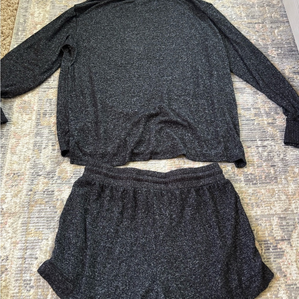 Stars Above Pajama Set, Size XS Shorts, Size S Shirt, Black